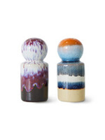 HKLIVING HKLIVING - 70S CERAMICS: PEPPER & SALT JAR, STARGAZE ACE7280