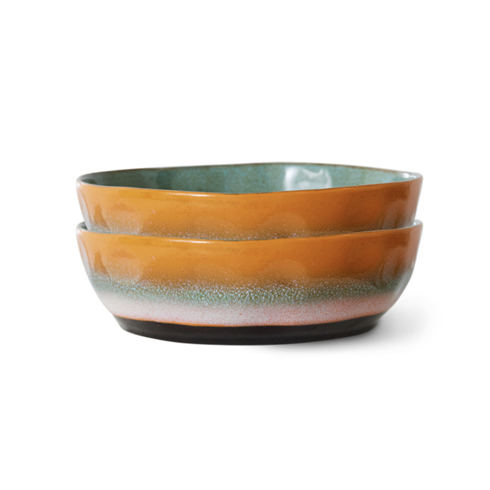 HKLIVING HKLIVING -  Ceramic 70's pasta bowl golden hour Ace7274