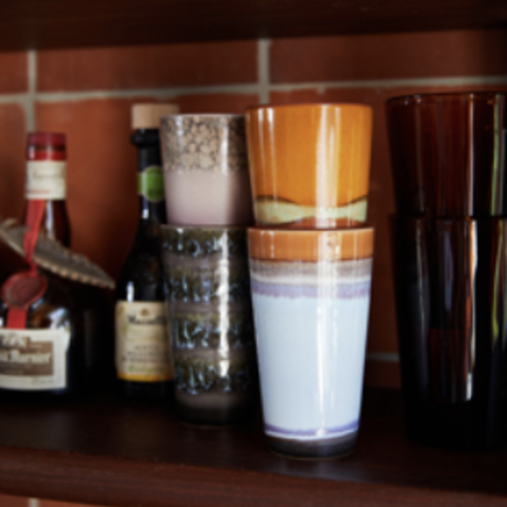 HKLIVING HKLIVING - 70's Latte mok Fern ACE7245