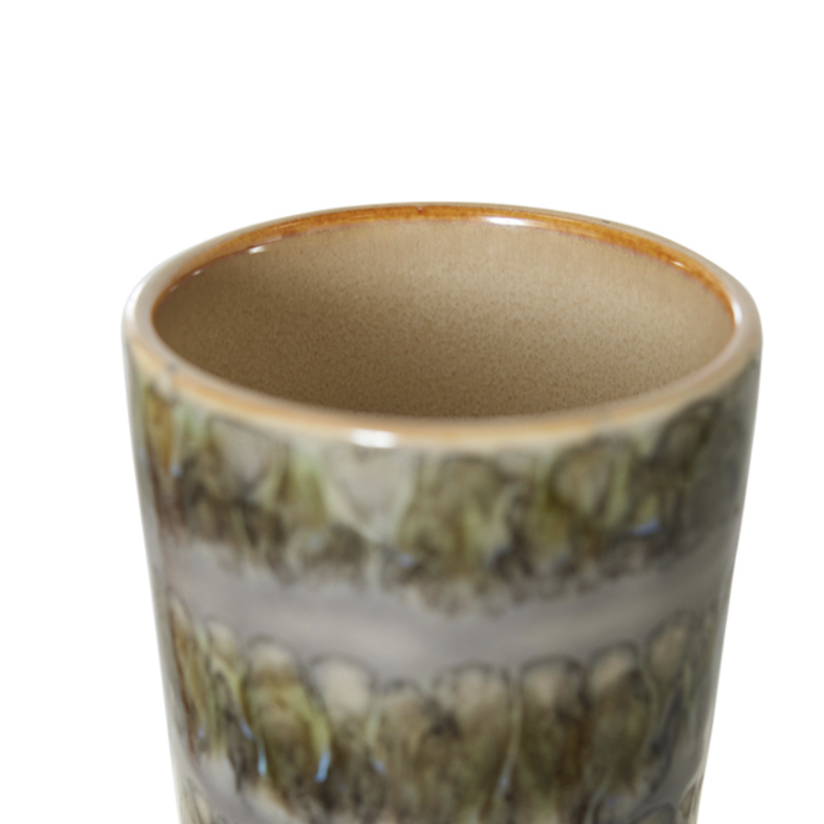 HKLIVING HKLIVING - 70's Latte mok Fern ACE7245