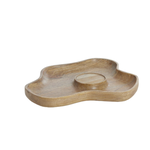 -- Kandelaar / Serveerschaal coja wood natural 38,5x31x4cm