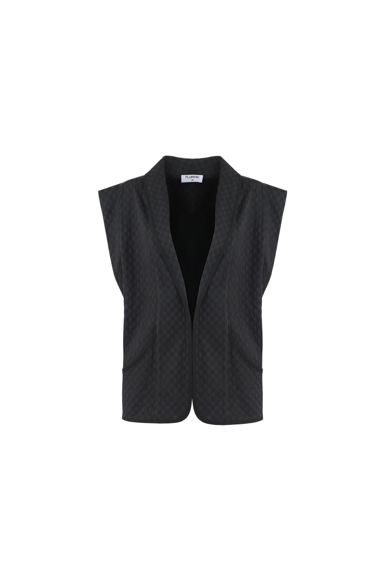 FLURESK FLURESK - Gilet gabrielle gilet zwart