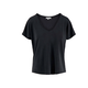 ZUSSS ZUSSS - Tshirt met v-­hals off black