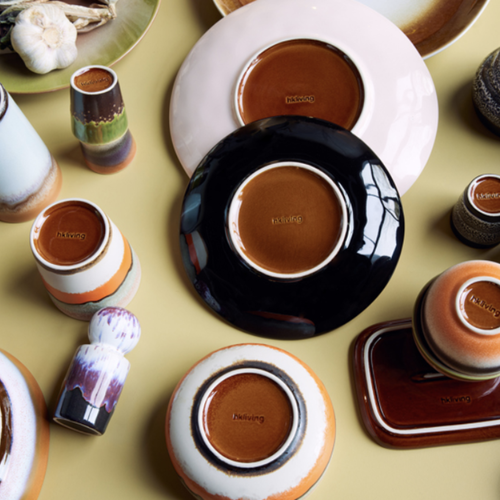 HKLIVING HKLIVING - 70's Diner bord Bedrock ACE7268