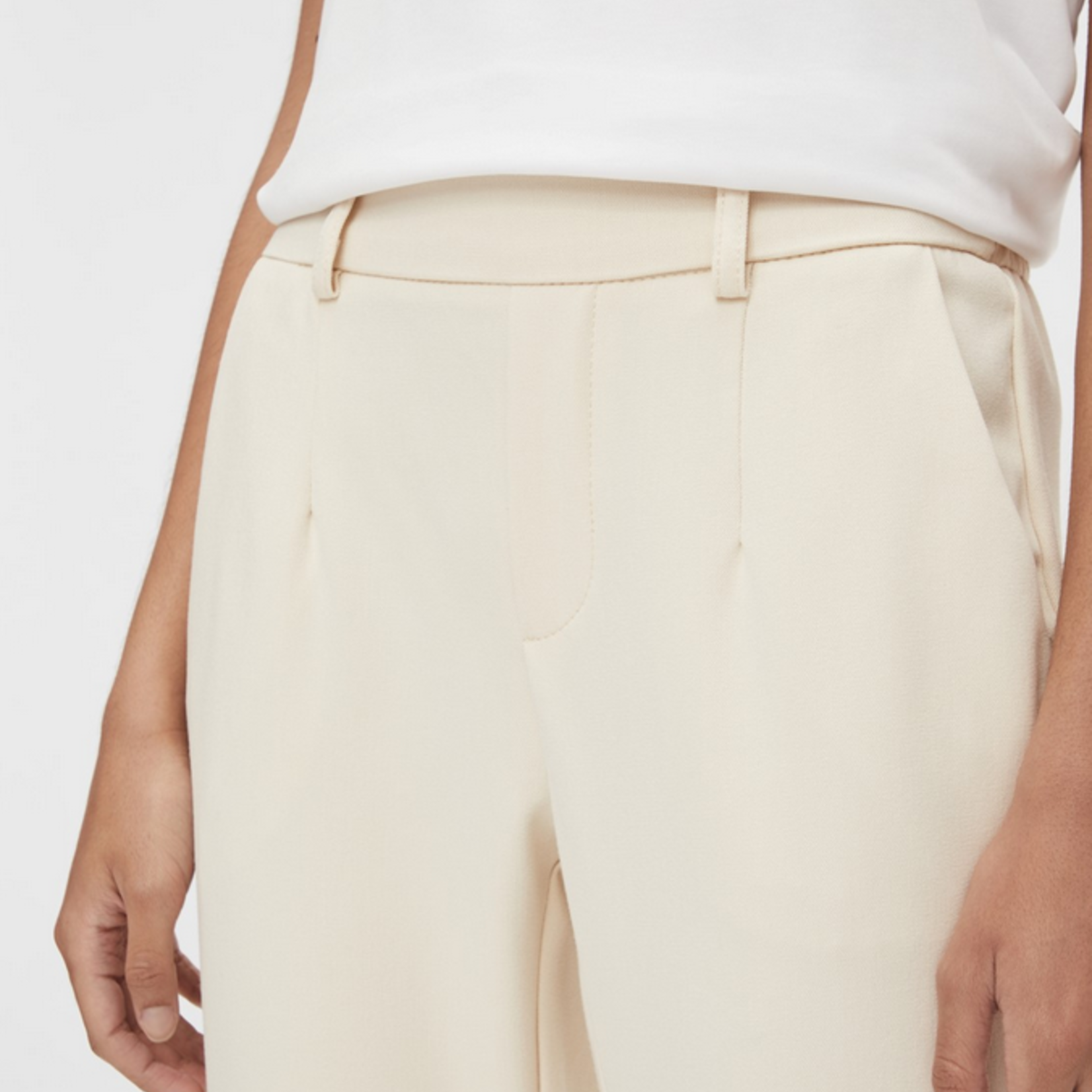 OBJECT OBJECT - Broek Lisa slim pants sandshell maat 36