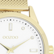 OOZOO OOZOO - Horloge met goudkleurige metalen mesh armband - C11282