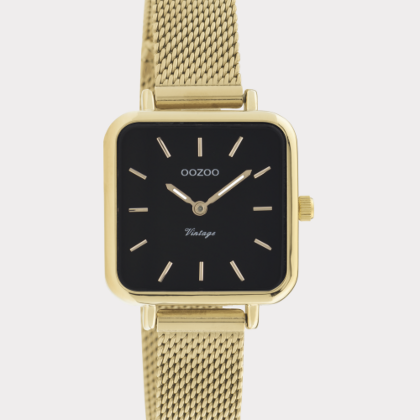 OOZOO OOZOO - Horloge goud vintage met stalen band C20264