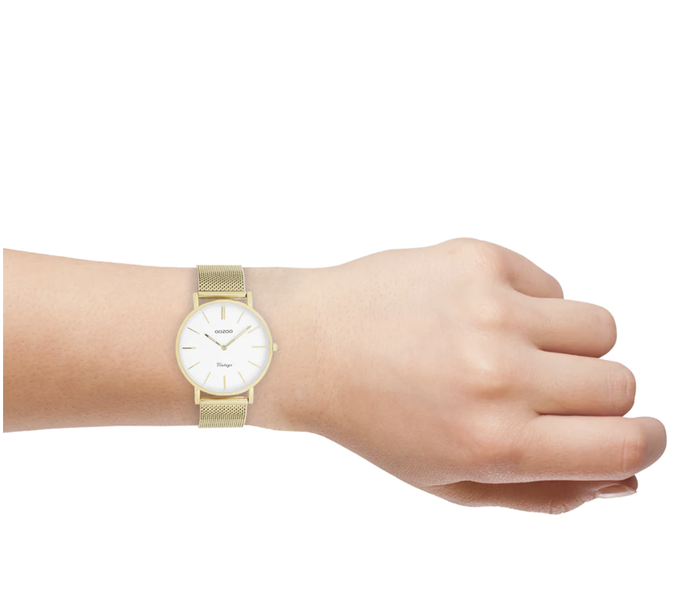 OOZOO OOZOO - Horloge met stalen band C9910 goudkleur