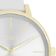 OOZOO OOZOO - Horloge met licht grijze leren band - C11290