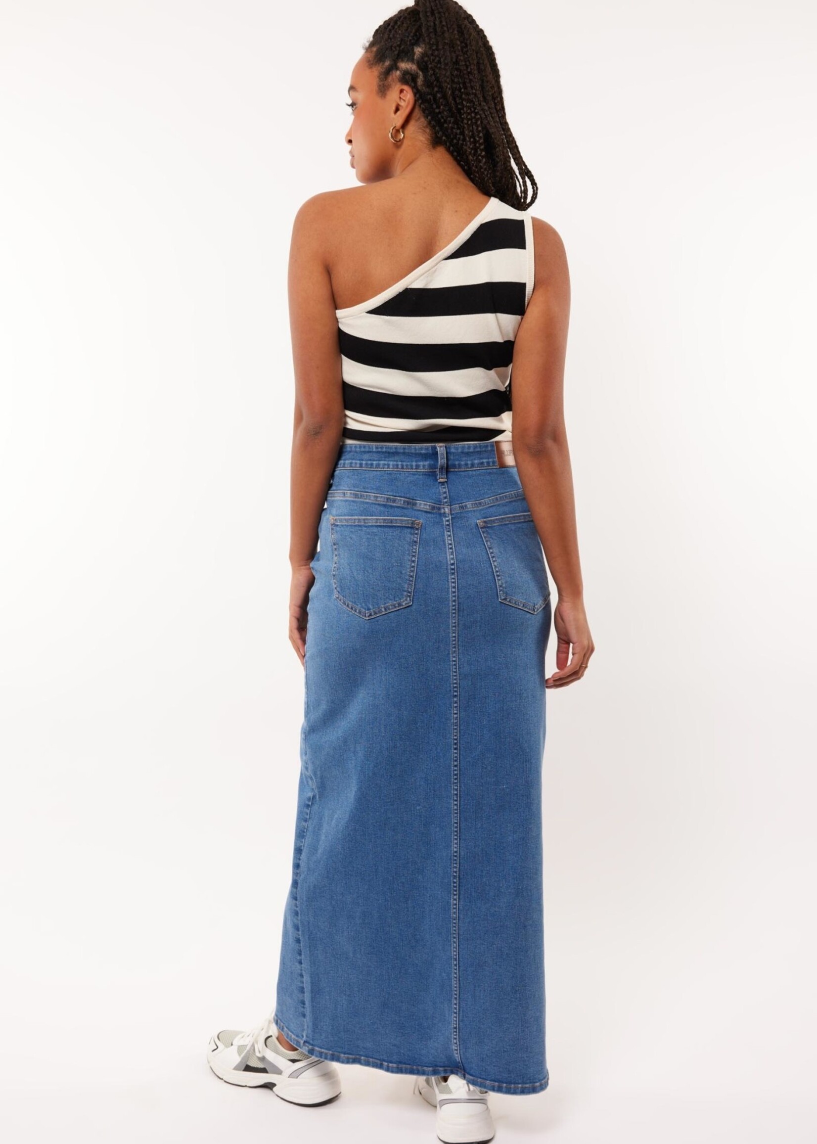FLURESK FLURESK - Top Fawn zwart/offwhite MAAT 40