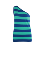 FLURESK FLURESK - Top Fawn poolgreen/korenblauw