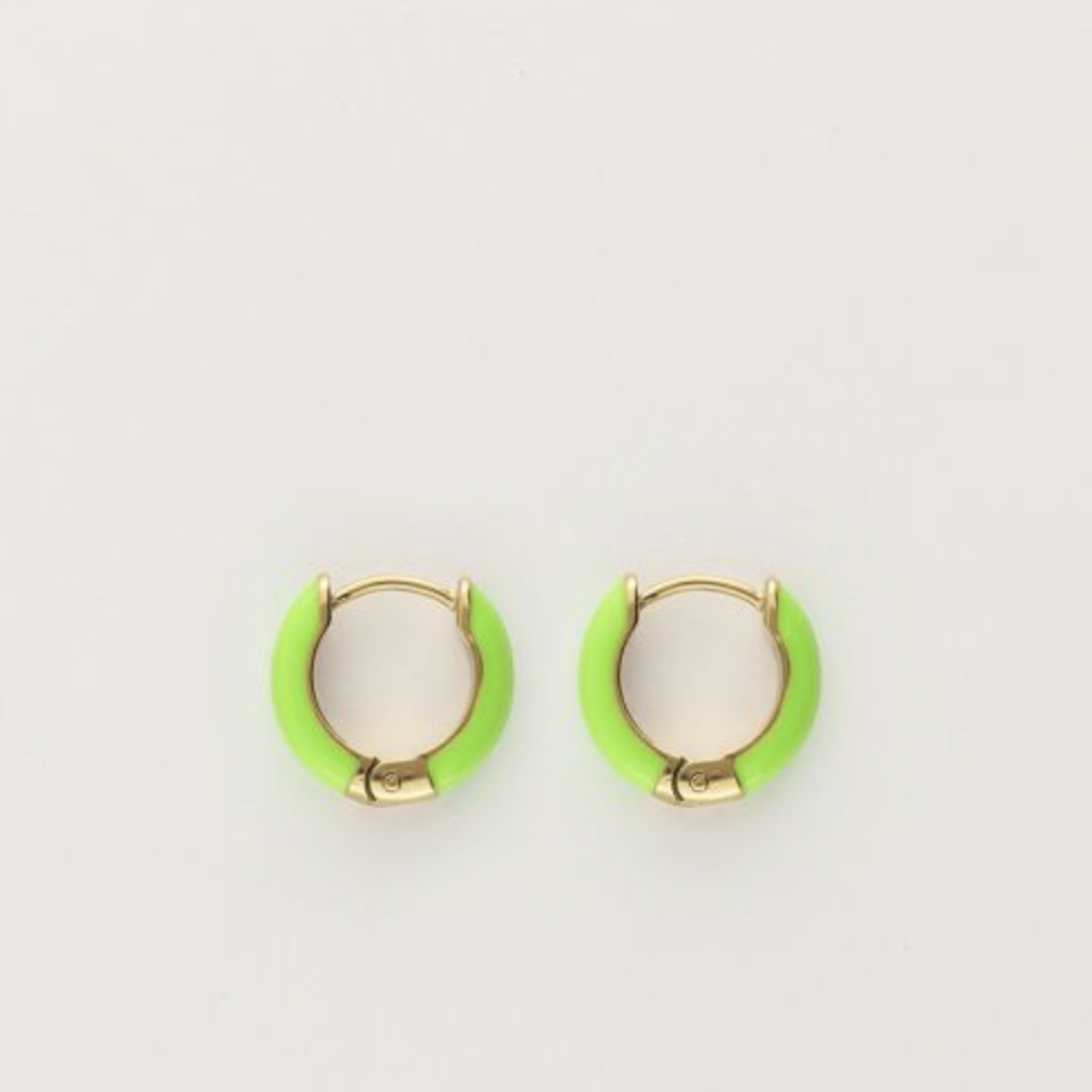 MY JEWELLERY MY JEWELLERY - Candy kleine oorringen groen/goud