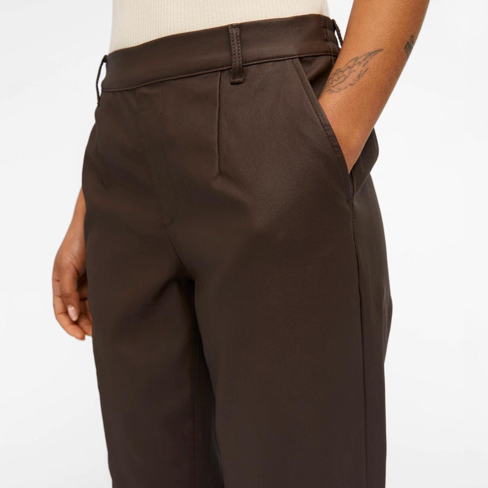 OBJECT OBJECT - Broek Belle Lisa Coated Java