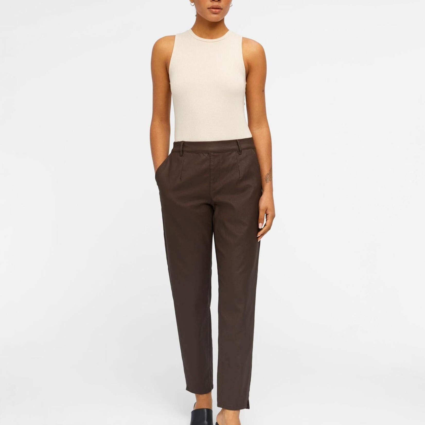 OBJECT OBJECT - Broek Belle Lisa Coated Java