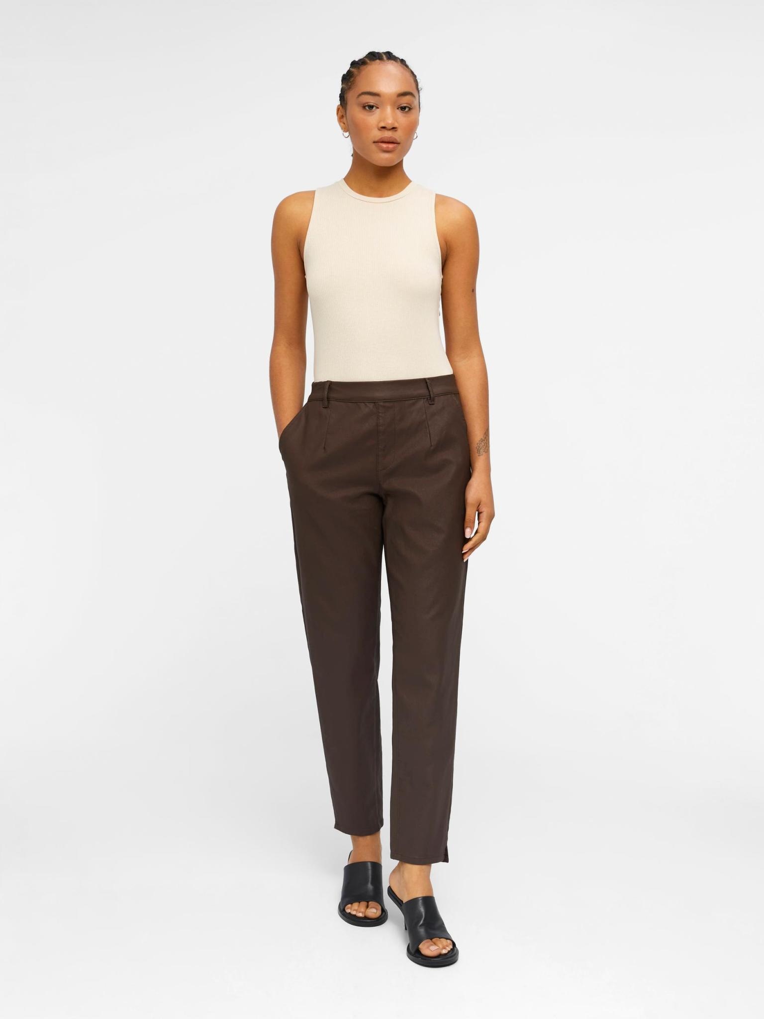 OBJECT OBJECT - Broek Belle Lisa Coated Java