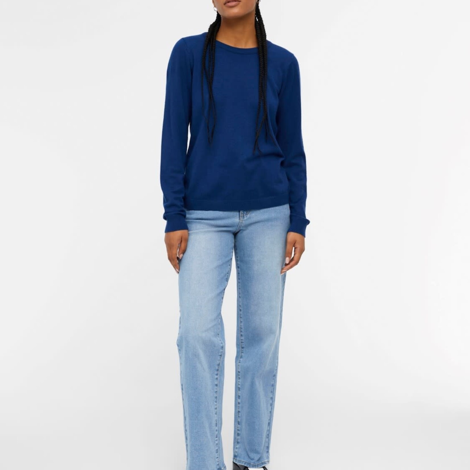 OBJECT OBJECT  - Pullover Thess Blue melange MAAT S