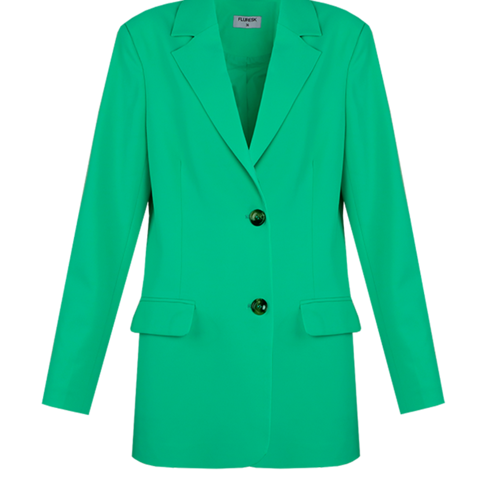 FLURESK FLURESK - Blazer Zera pu groen MAAT 42