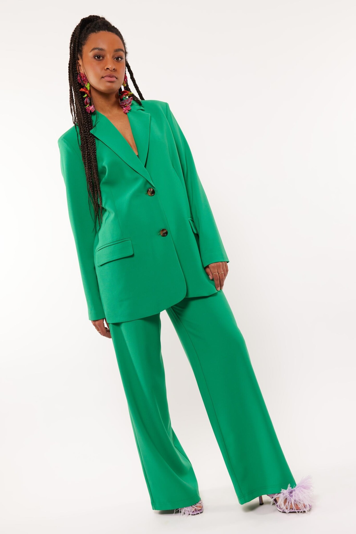 FLURESK FLURESK - Blazer Zera pu groen