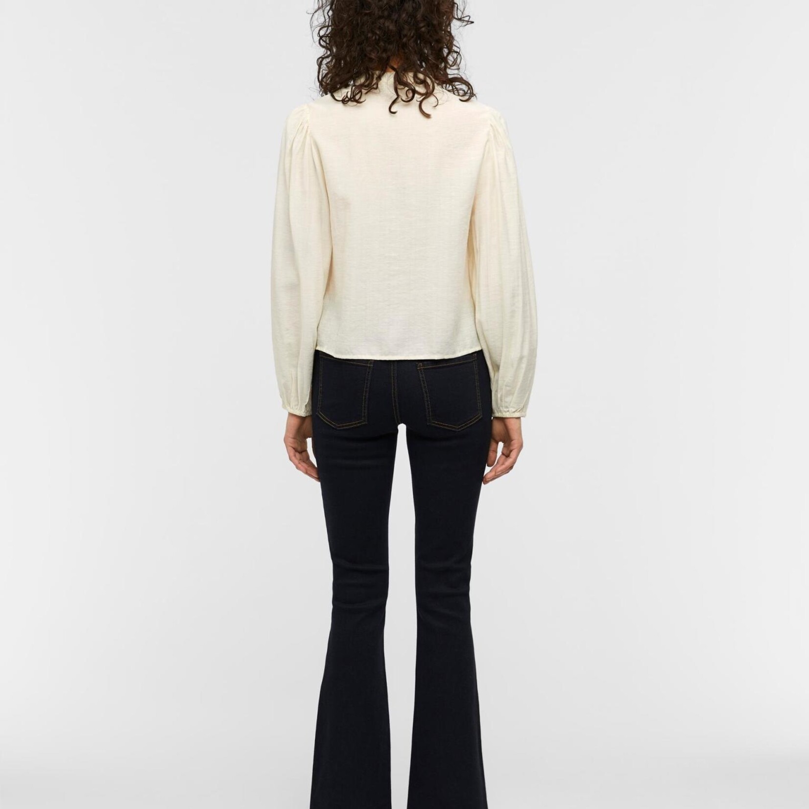 OBJECT OBJECT - Jeans Naia flared dark blue denim Maat S