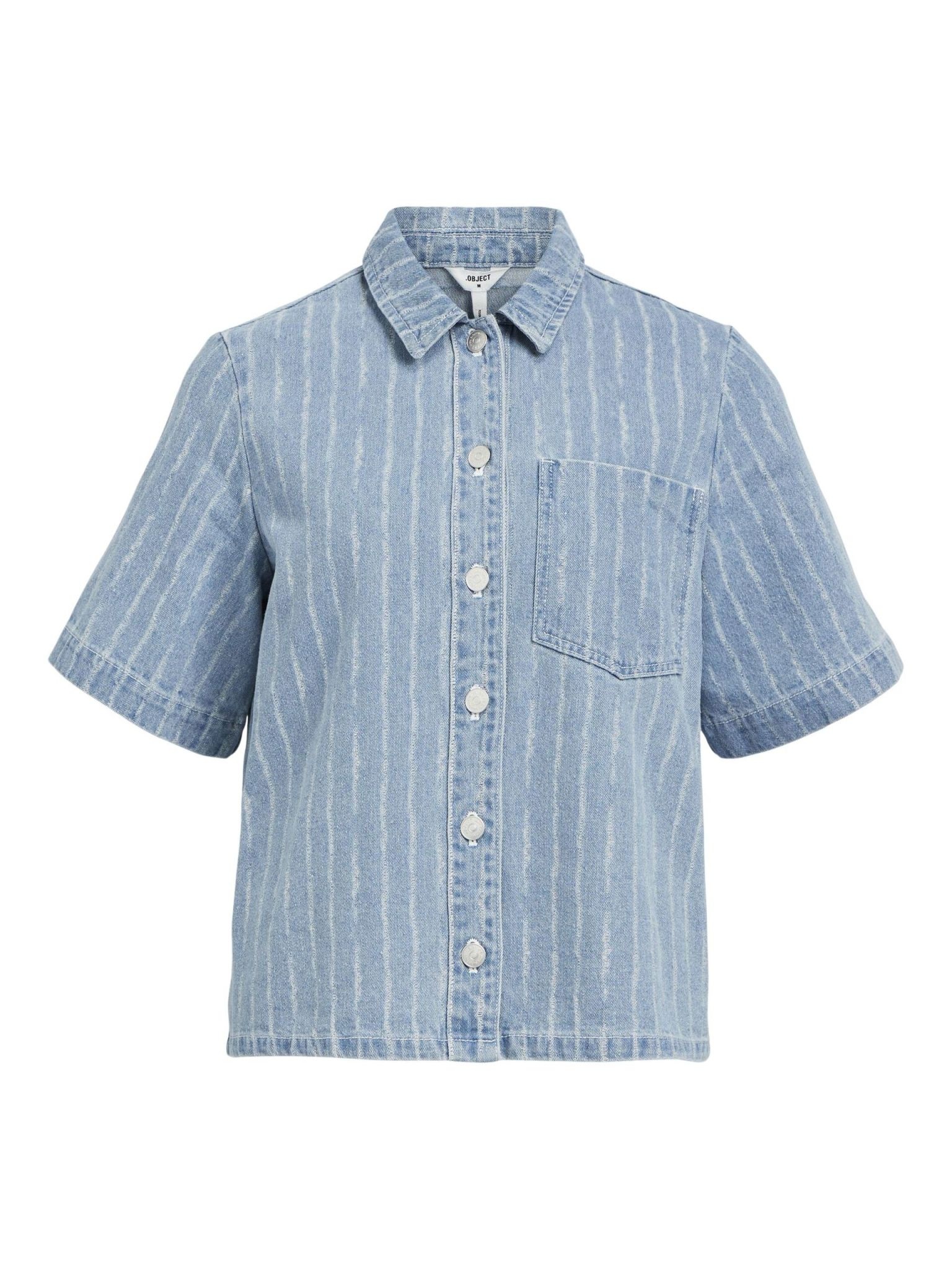 OBJECT OBJECT - Denim shirt Sali 2/4 light blue