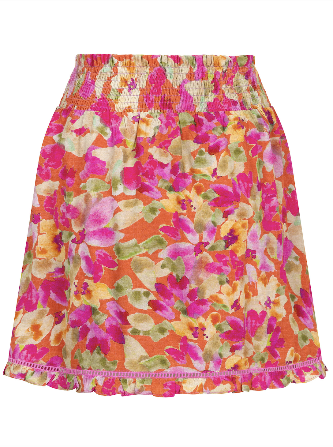 YDENCE YDENCE - Skirt florentine Fuchsia/green flower