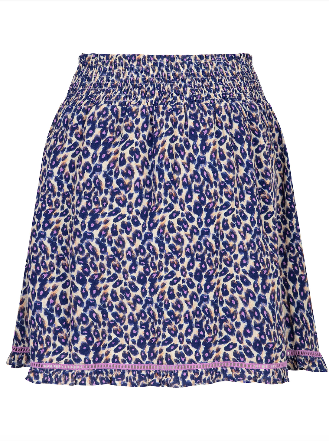 YDENCE YDENCE - Skirt Florentine blue leopard