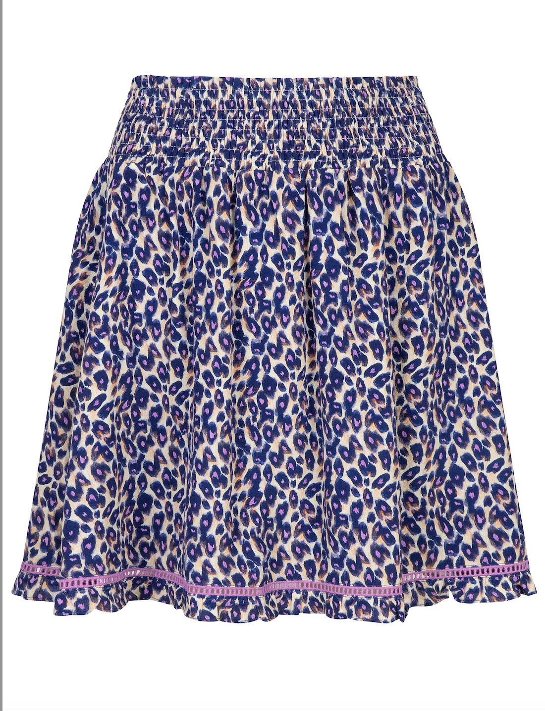 YDENCE YDENCE - Skirt Florentine blue leopard