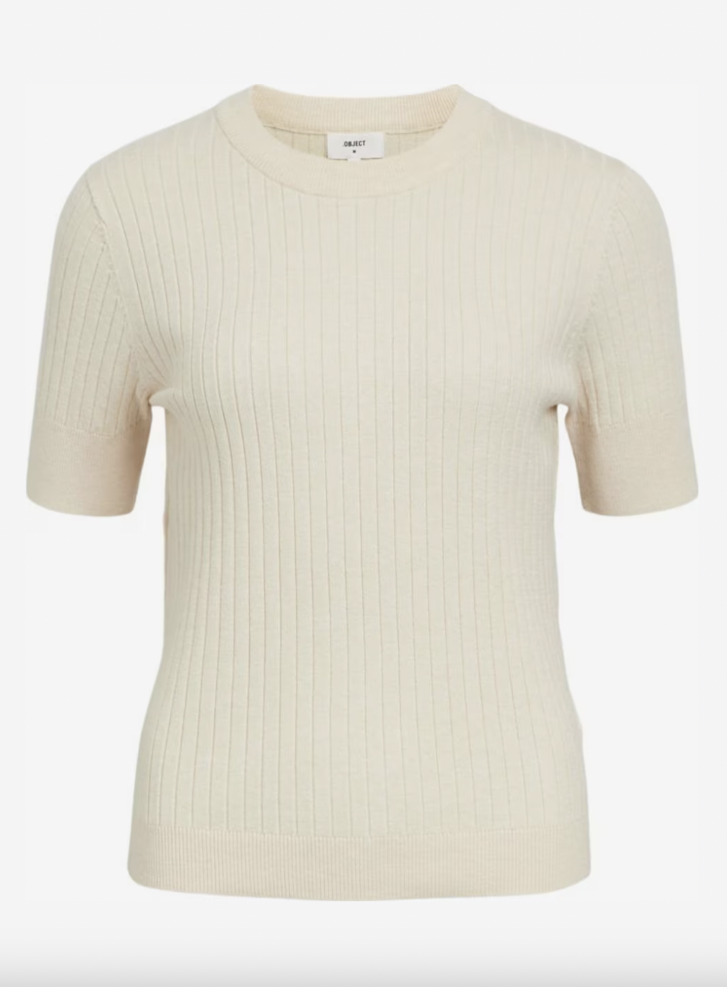 OBJECT OBJECT - T-shirt Noelle knit  sandshell