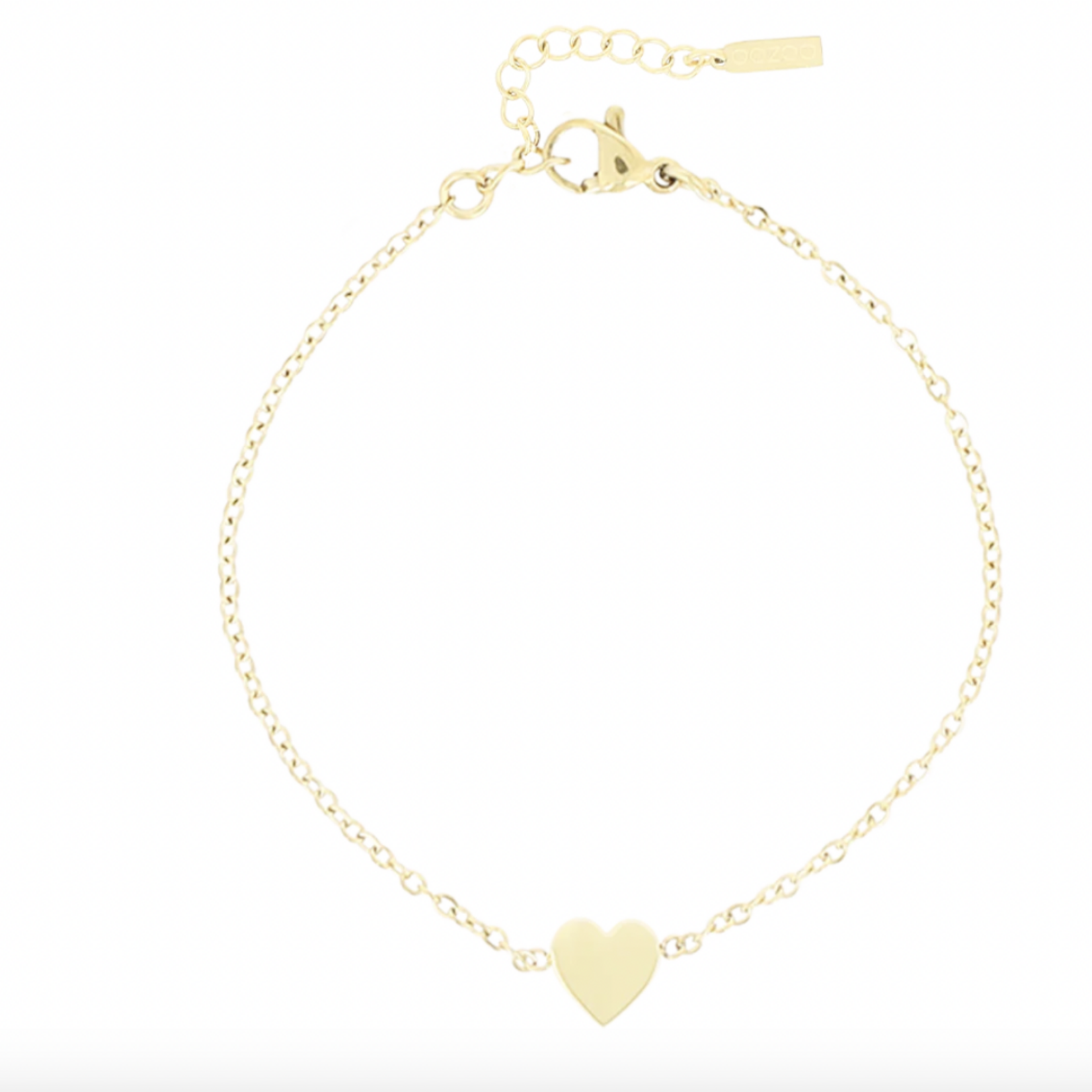 OOZOO OOZOO - Armbandje hartje goud