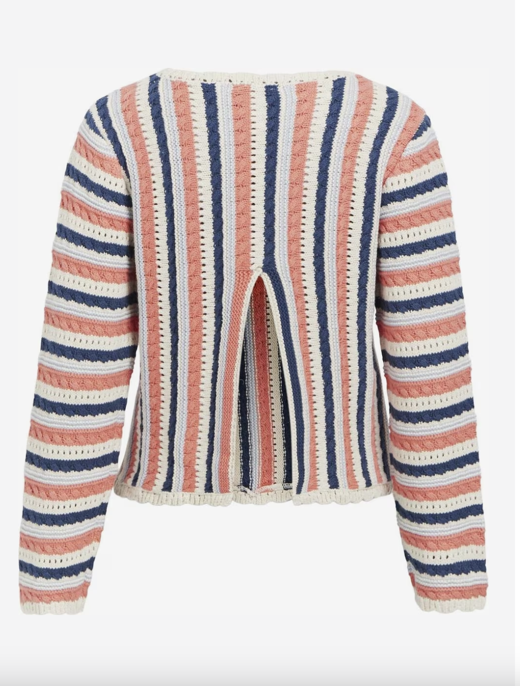 OBJECT OBJECT - Pullover Jelani gebreid  georgia peach stripes