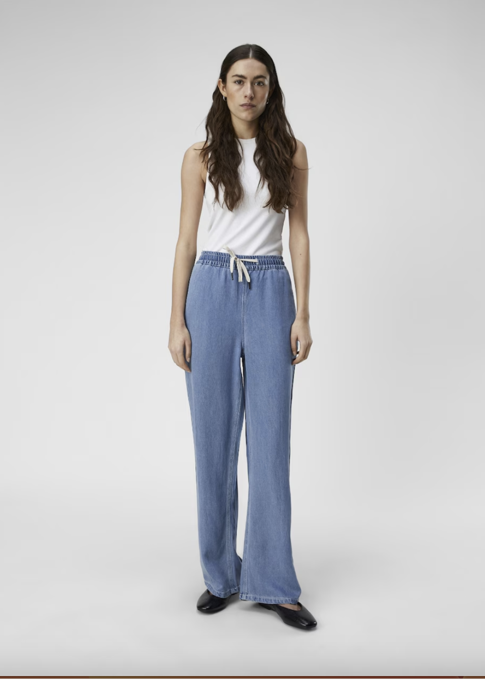 OBJECT OBJECT - Broek frame licht blauwe denim