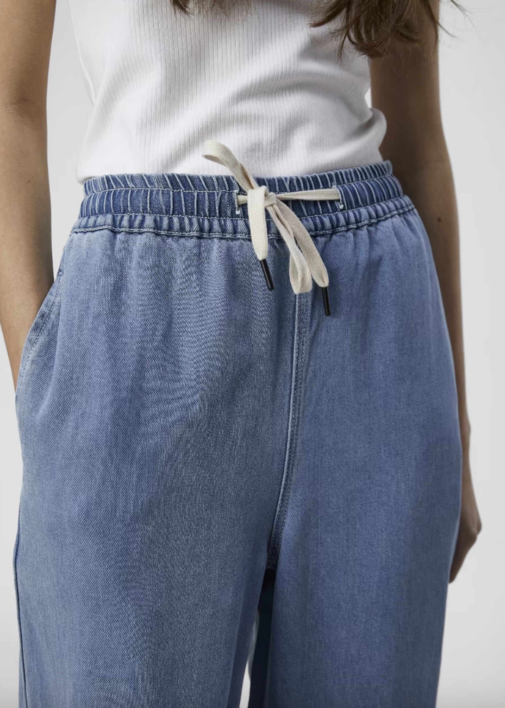 OBJECT OBJECT - Broek frame licht blauwe denim
