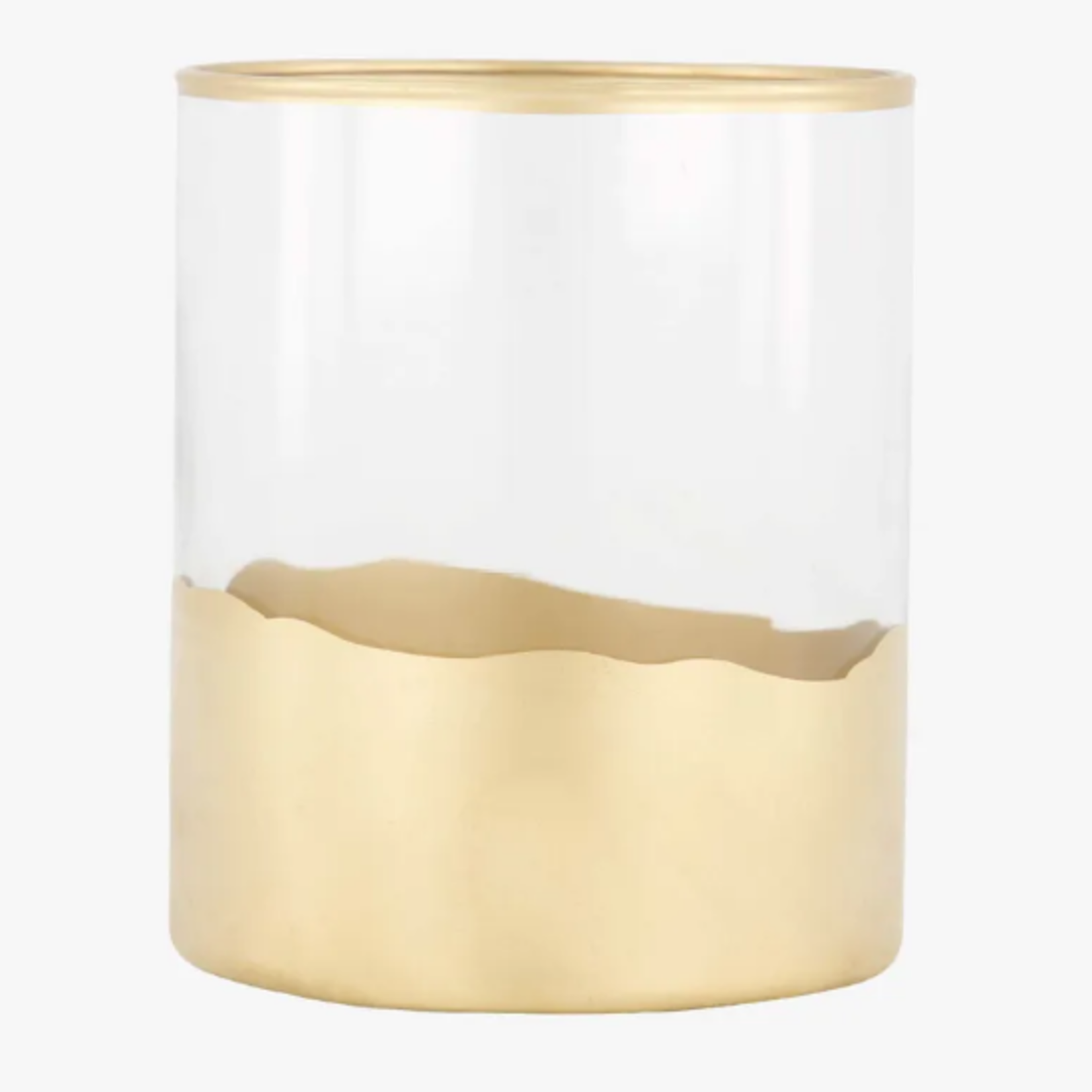 ZUSSS ZUSSS - Glazen waxine lichthouder M goud