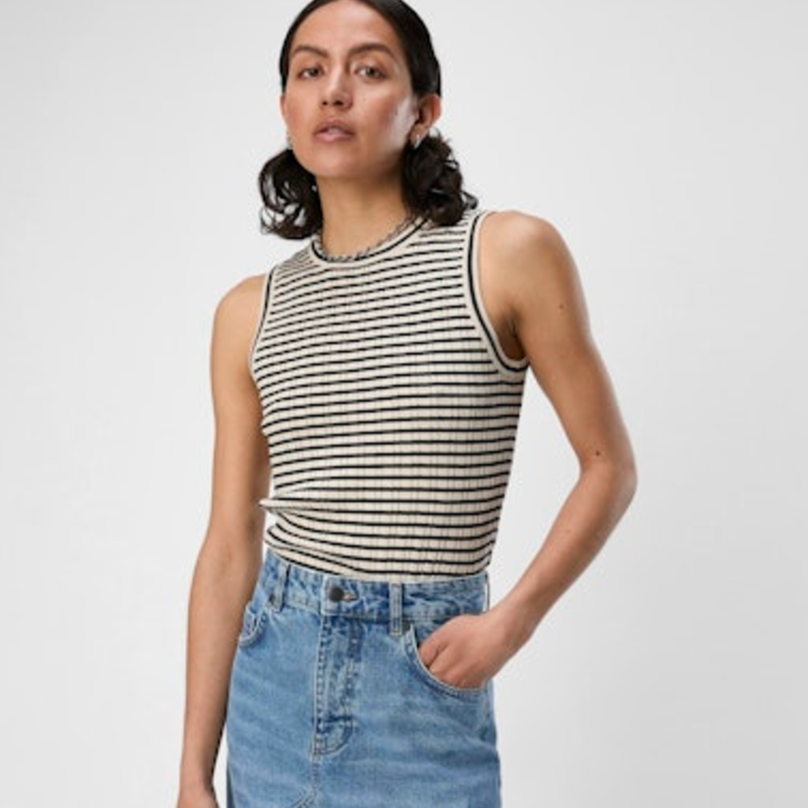 OBJECT OBJECT - Top Ester sandshell/black MAAT L