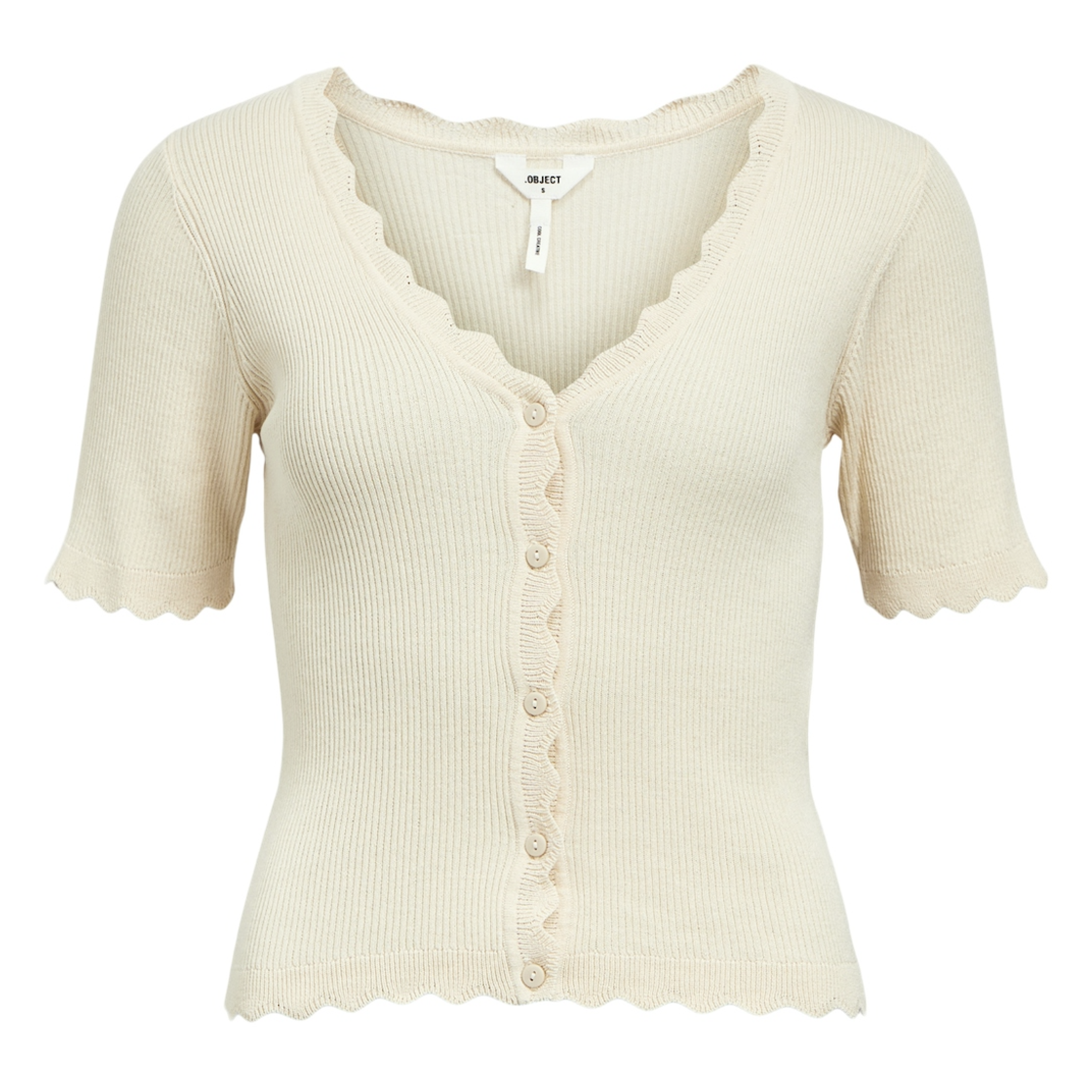 OBJECT OBJECT - Gebreid vestje Triask zand