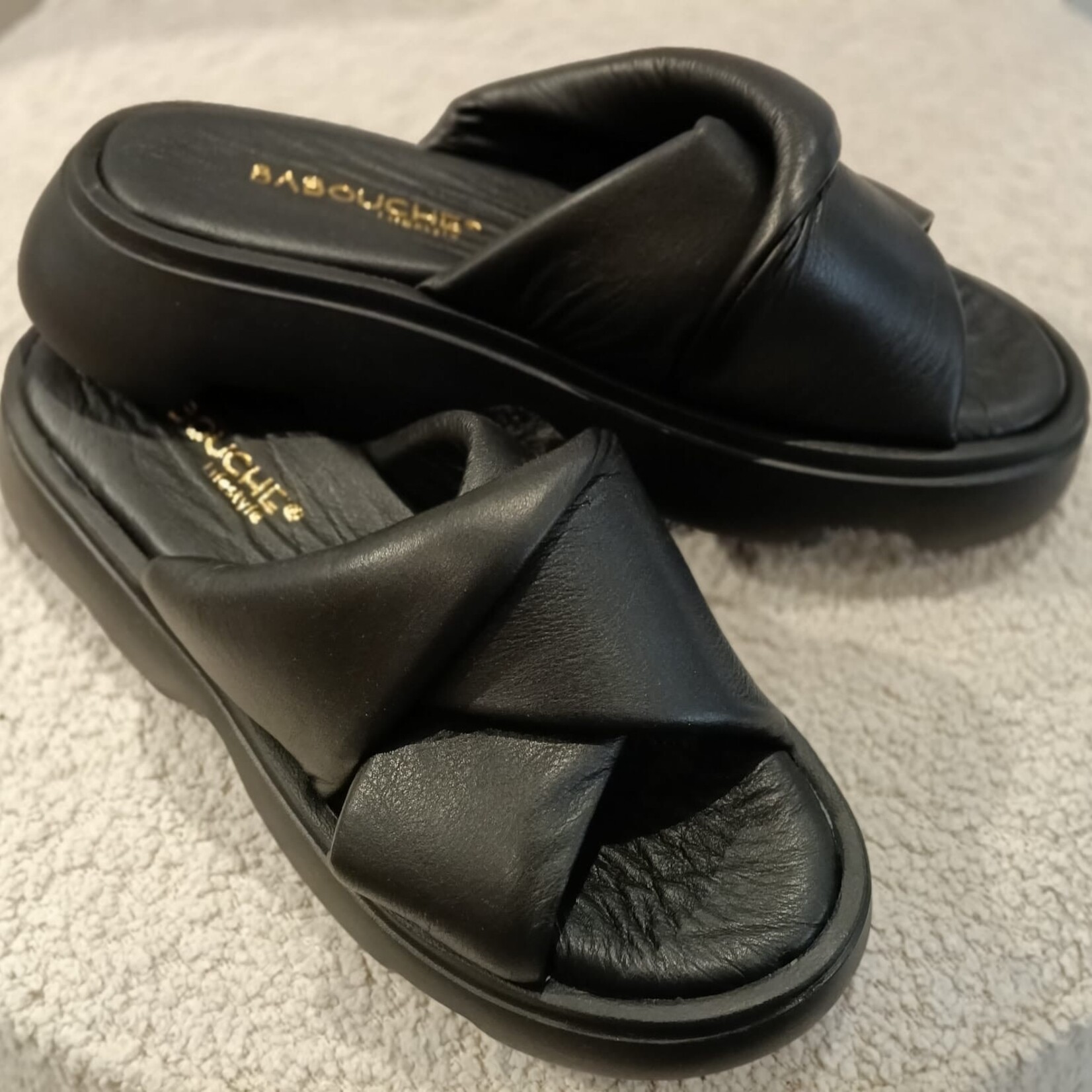 BABOUCHE BABOUCHE - Slipper/ Sandaal floor zwart maat 40