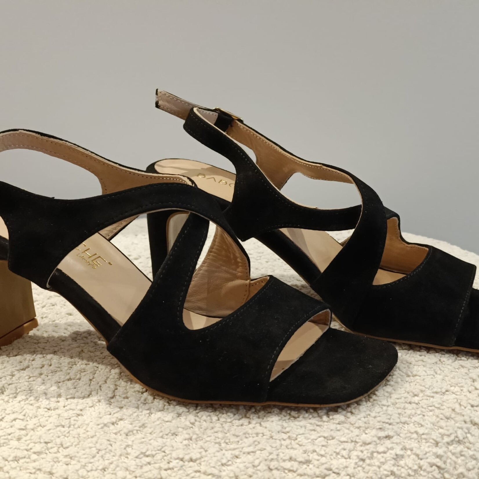 BABOUCHE BABOUCHE - Romy-2 leer zwart MAAT 38