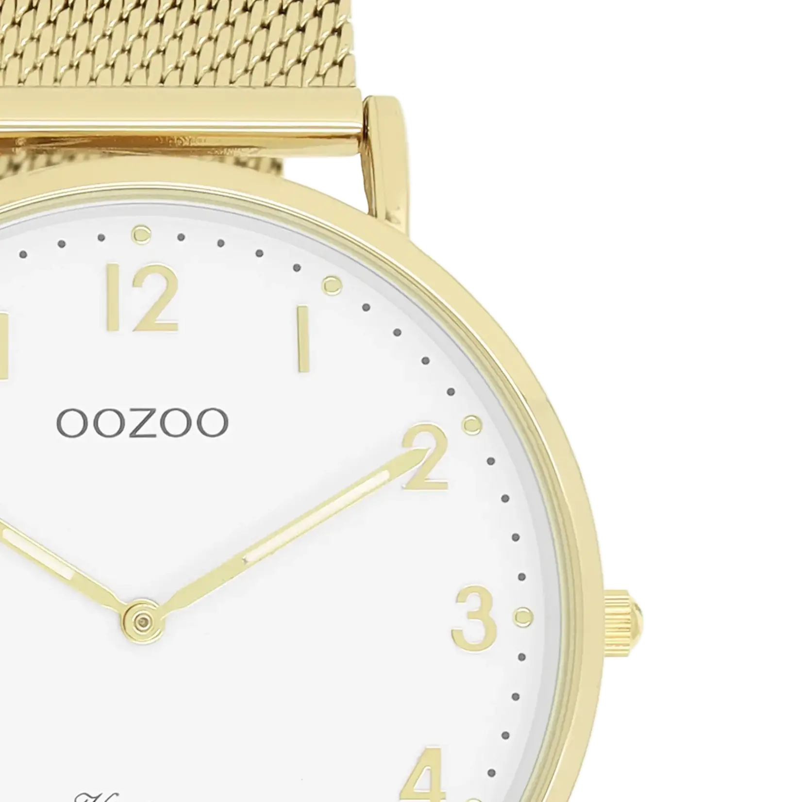 OOZOO OOZOO - Horloge met mesh band goud  C20342