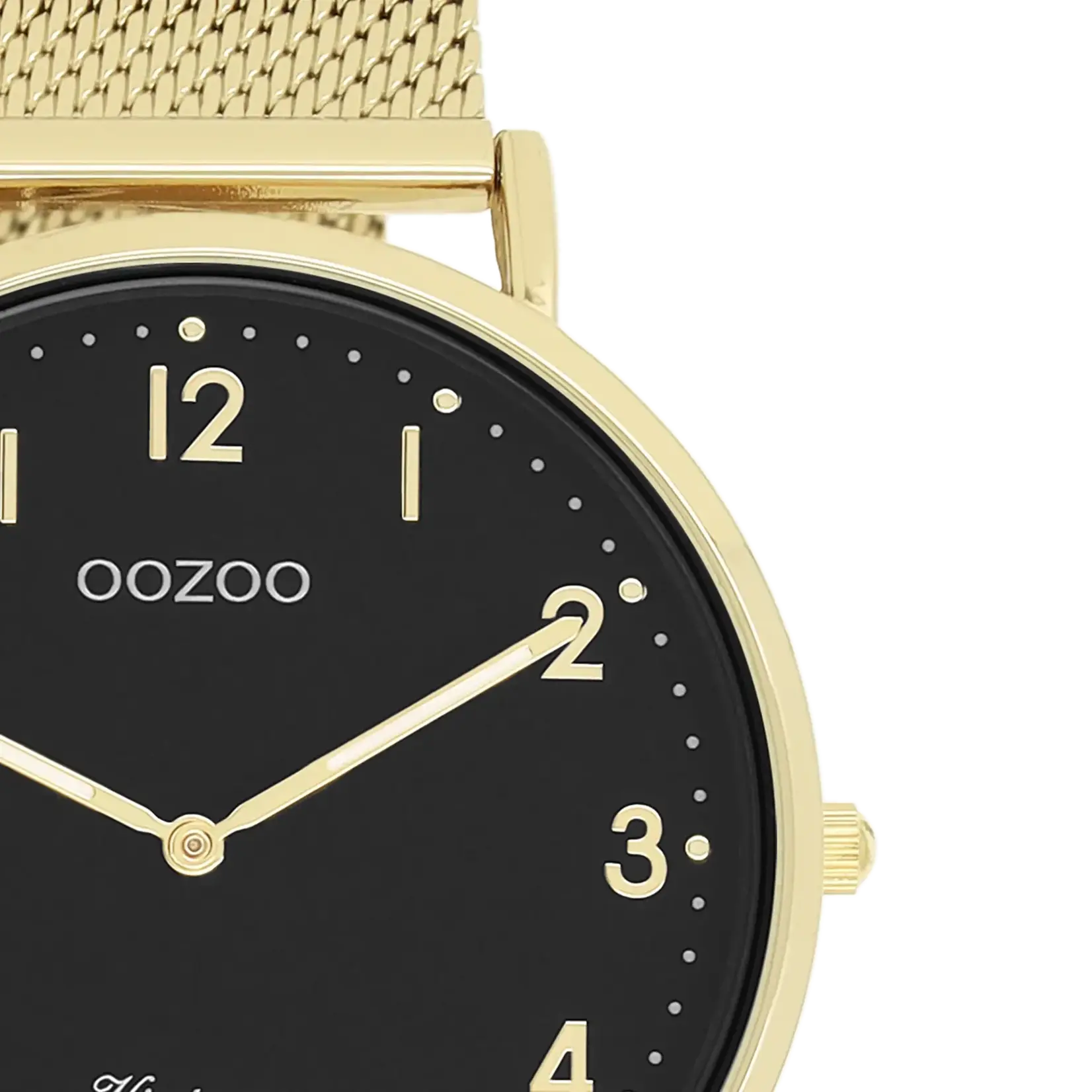 OOZOO OOZOO - Horloge met mesh band goud  C20344