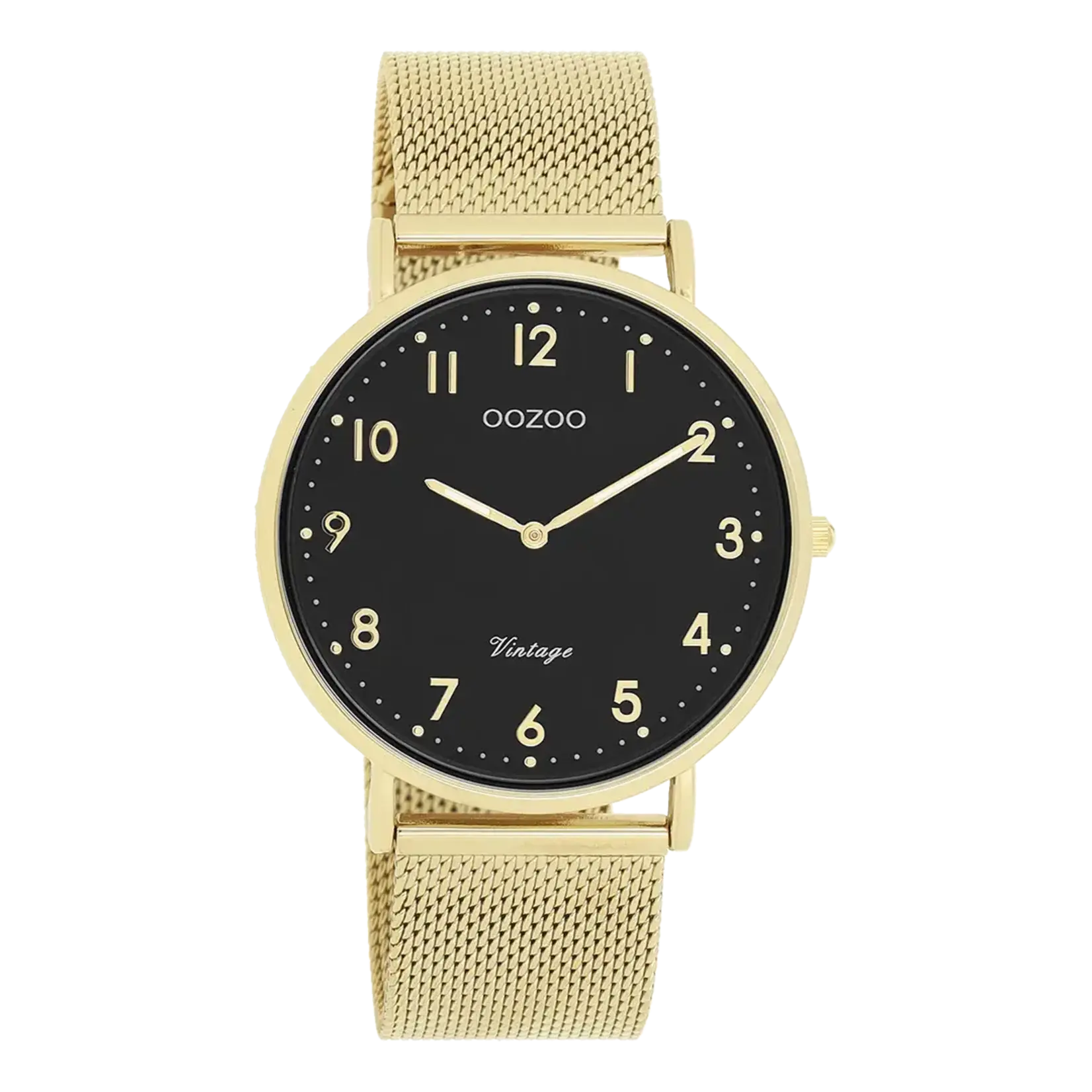 OOZOO OOZOO - Horloge met mesh band goud  C20344