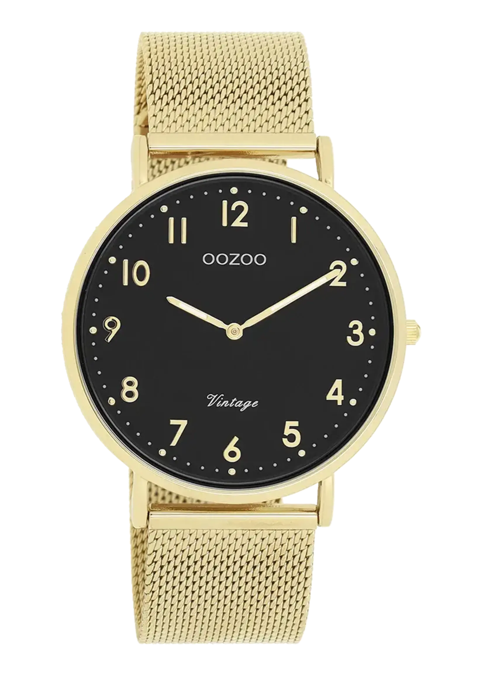 OOZOO OOZOO - Horloge met mesh band goud  C20344