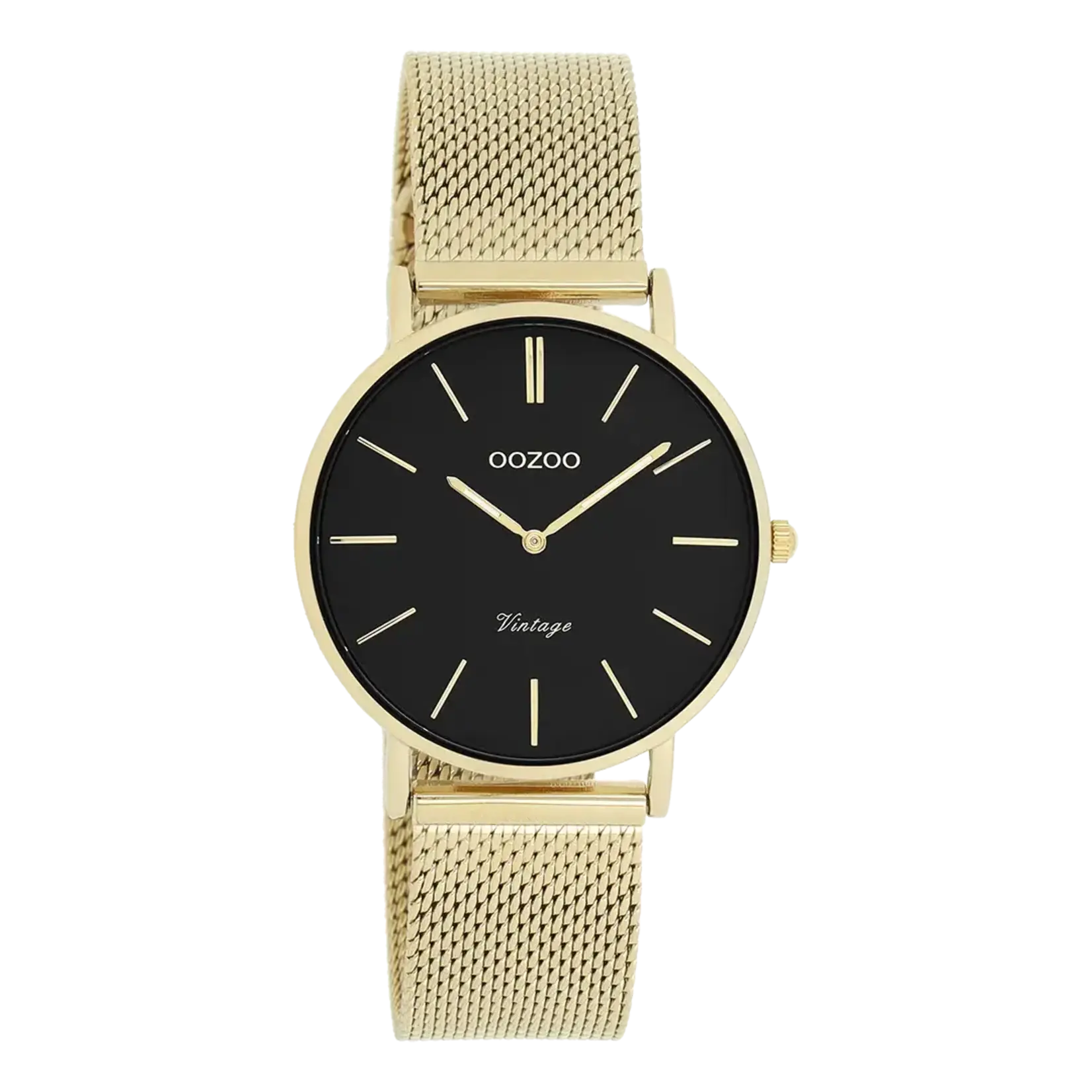 OOZOO OOZOO - Horloge met mesh band goud  C9915