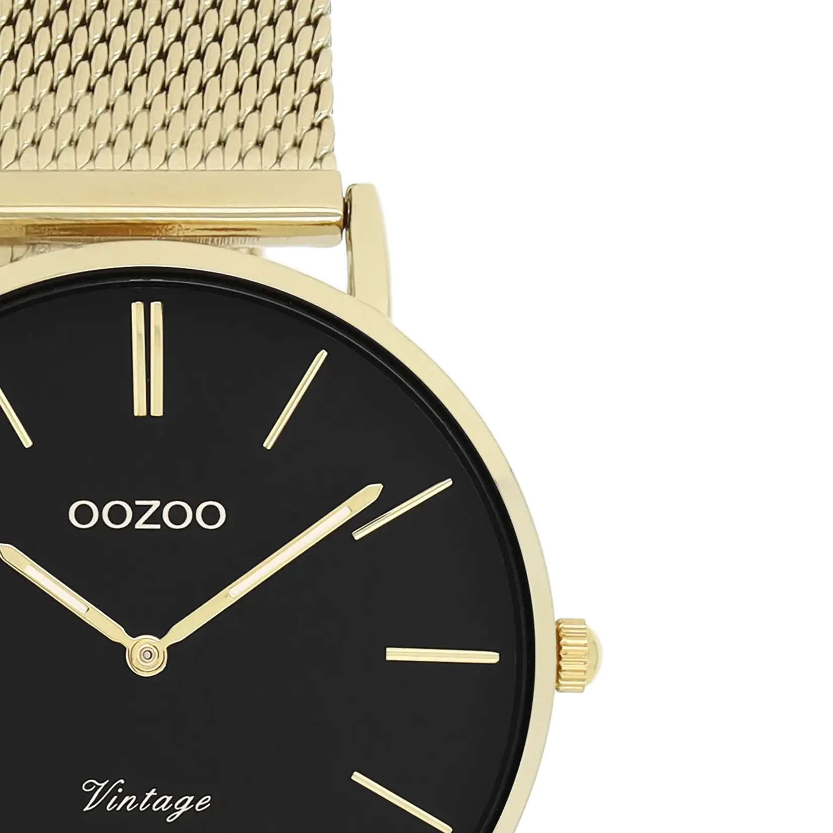 OOZOO OOZOO - Horloge met mesh band goud  C9915