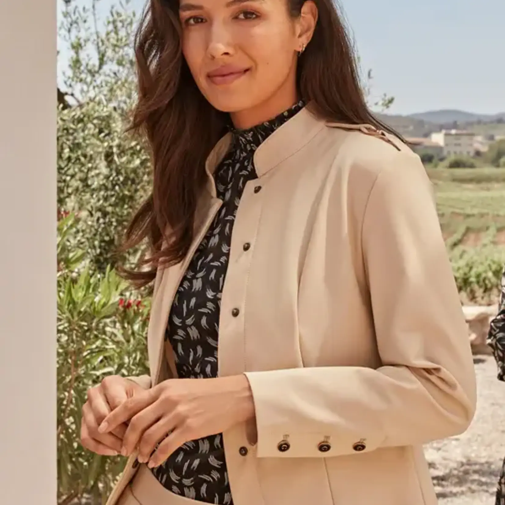 G-MAXX G-MAXX - Top Meerte Zwart/Zand maat M