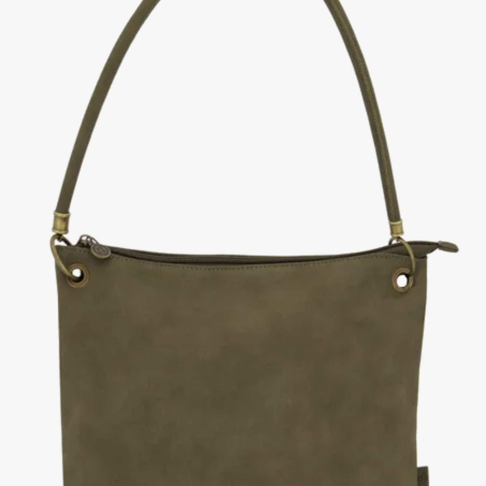 ZUSSS ZUSSS - Basic schoudertas met hengsel  L donkergroen