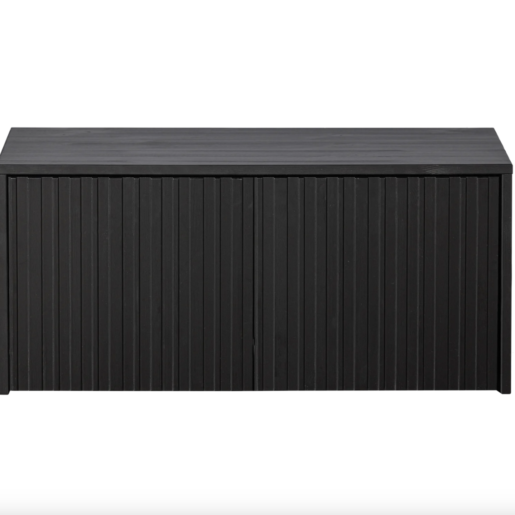 WOOOD EXCLUSIVE WOOOD - New gravure kistbank grenen zwart