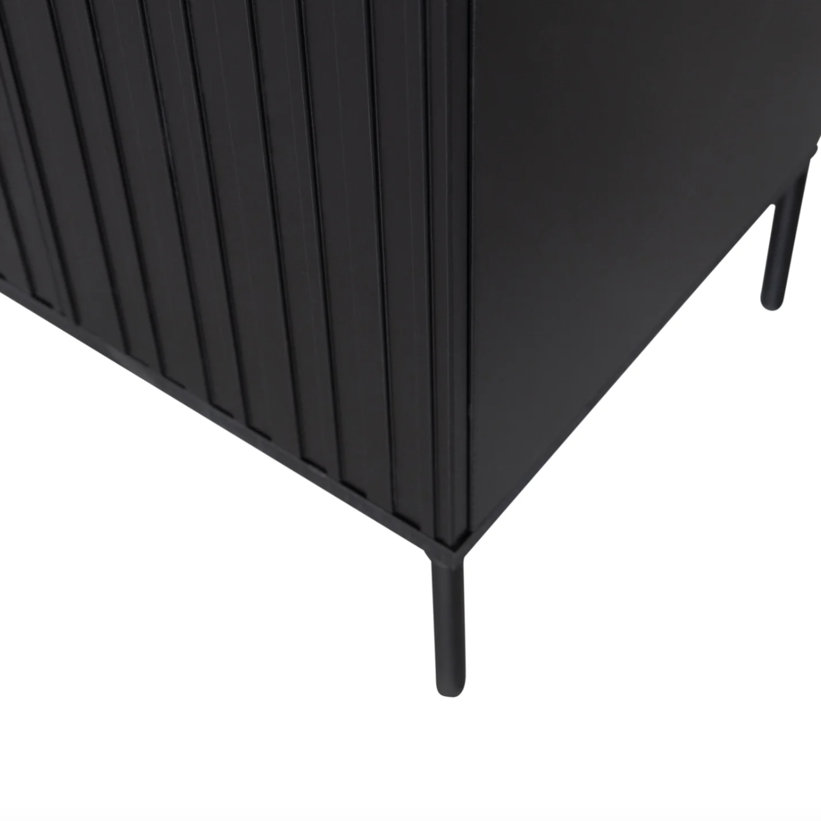 WOOOD EXCLUSIVE WOOOD - New gravure hoge kast met lade grenen zwart