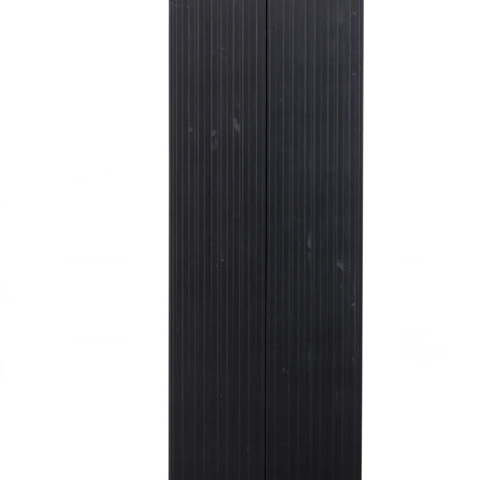 WOOOD EXCLUSIVE WOOOD - New gravure hoge kast met lade grenen zwart