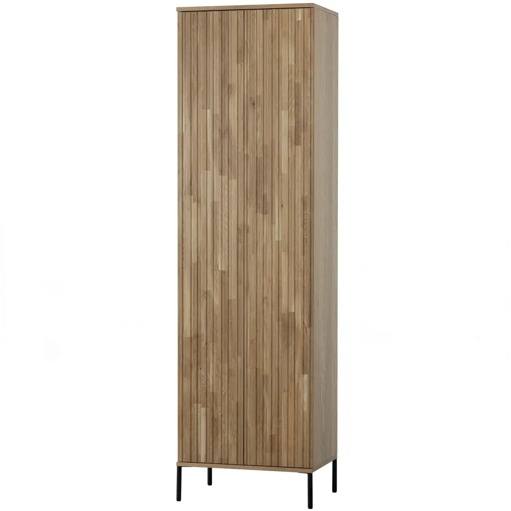 WOOOD EXCLUSIVE WOOOD - New gravure hoge kast met lade eiken blanke lak [fsc]