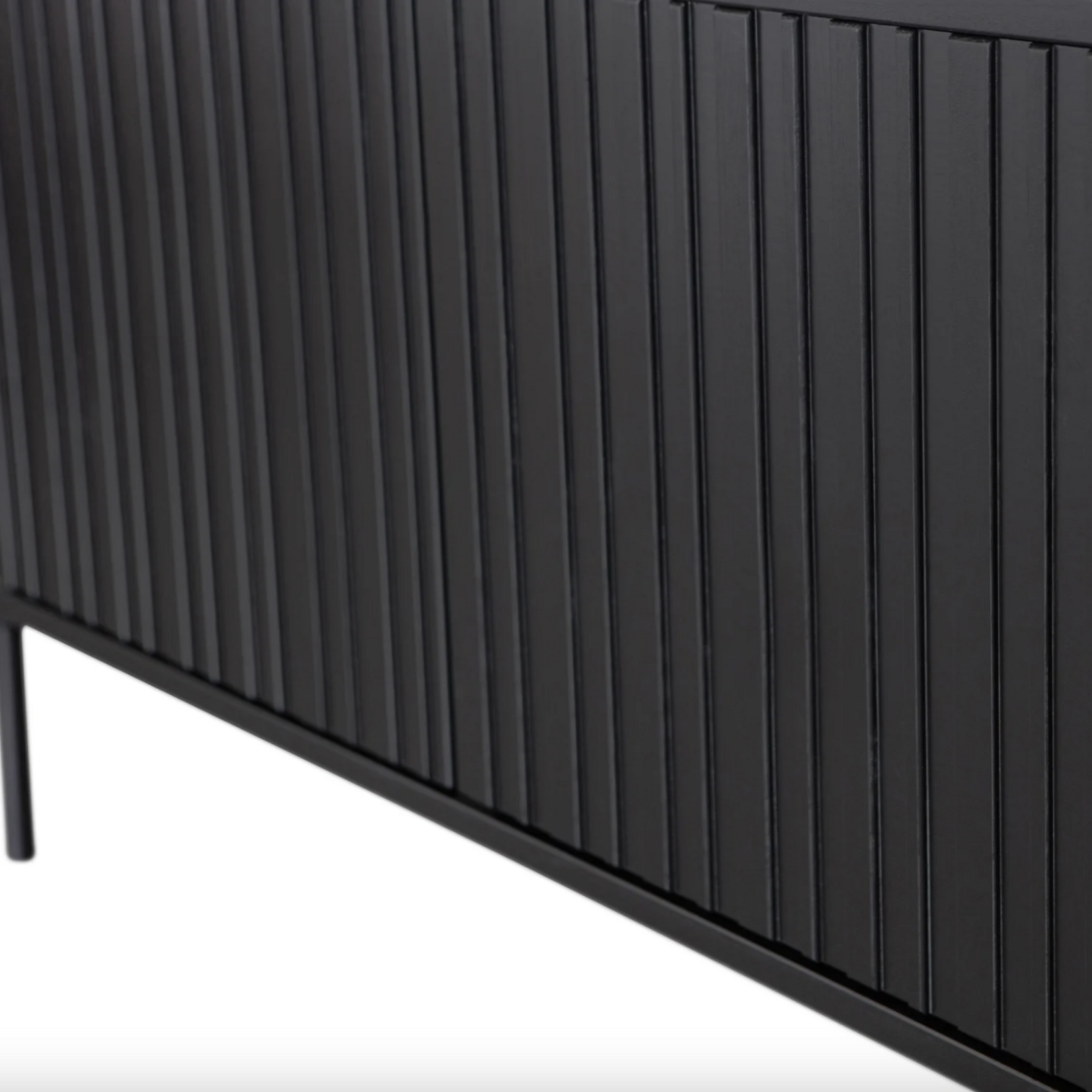 WOOOD EXCLUSIVE WOOOD - New gravure tv meubel 150 cm grenen zwart [fsc]